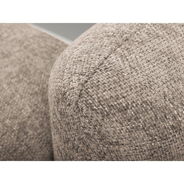 Világosbarna zsenília kinyitható-tárolóhelyes sarokkanapé (bal oldali-heverő résszel) Mele – Makamii-image-4