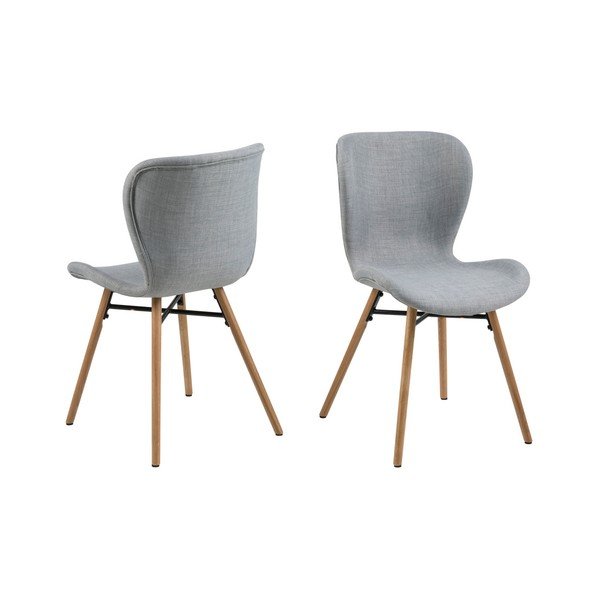 Batilda 2 db világosszürke étkezőszék - Actona-image-3