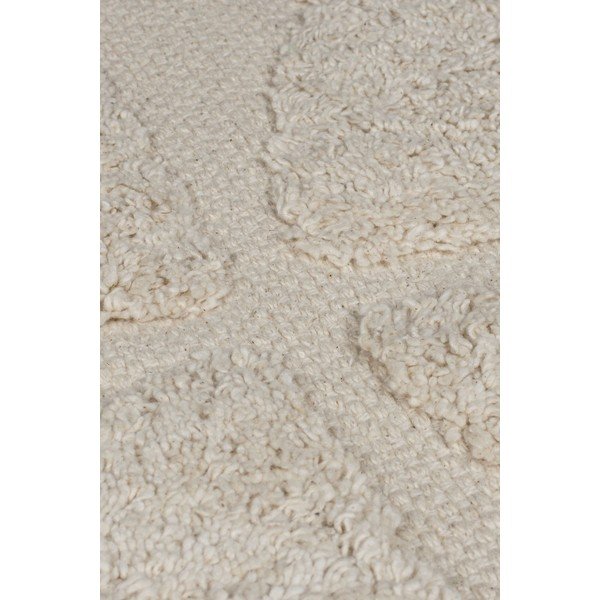 Krémszínű kézi szövésű pamut szőnyeg 80x150 cm Ada Arch Geo – Flair Rugs-image-2