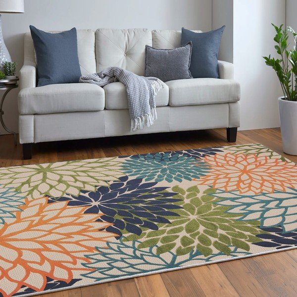 Mosható pamut keverék szőnyeg 100x150 cm Geo Flowers – Conceptum Hypnose-image-2