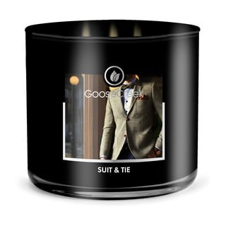 Suit & Tie illatgyertya dobozban férfiaknak, égési idő 35 óra - Goose Creek