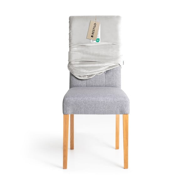 Világosszürke gumis szék huzat szett 4 db-os 48 cm Sento – Restilo-image-4