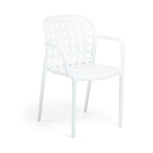 Onha fehér kerti szék acél lábakkal - Kave Home