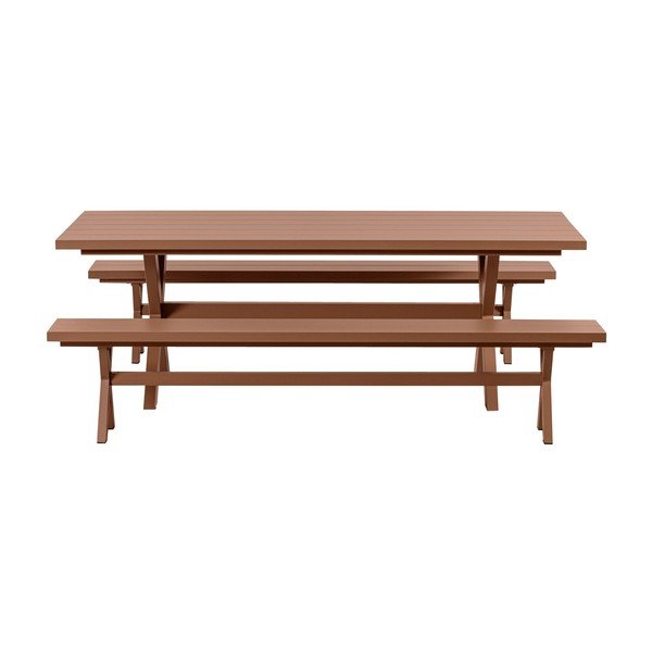 Alumínium kerti étkezőasztal 100x220 cm Delta – Exotan-image-3