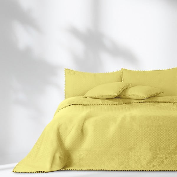 Meadore sárga ágytakaró, 170 x 270 cm - AmeliaHome