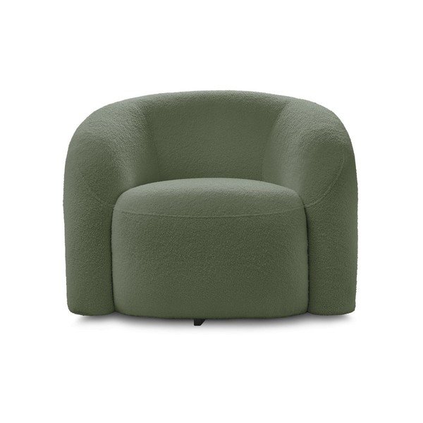 Zöld forgó buklé fotel Elina – Bobochic Paris-image-3