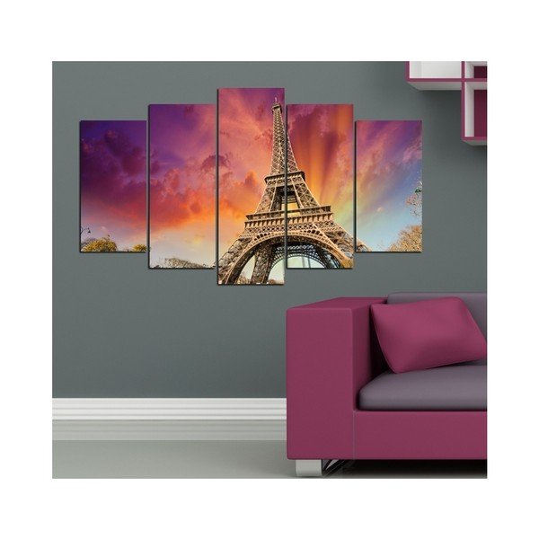 Fall Eiffel többrészes kép, 102 x 60 cm - 3D Art-image-1
