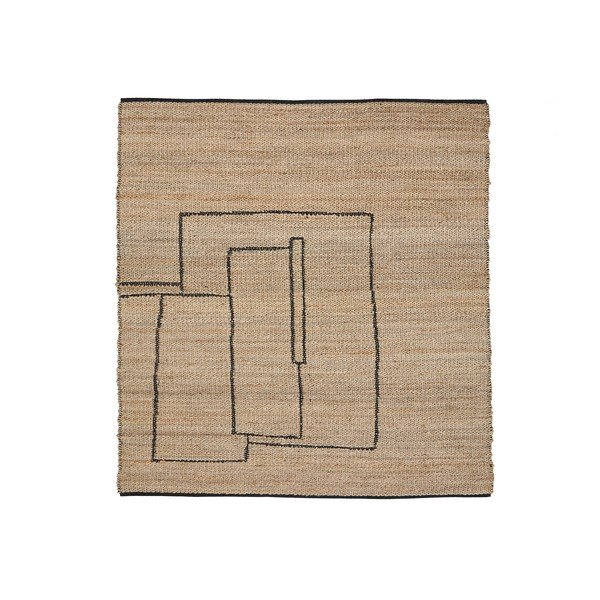 Natúr színű kétoldalas-kézi szövésű juta szőnyeg 200x300 cm Velira – Kave Home-image-3