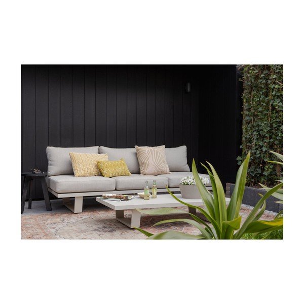 Szürkésbézs kárpitozott kerti kanapé Bear – WOOOD-image-1