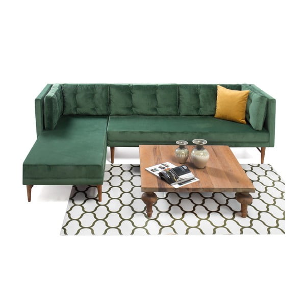 Home Amalia zöld kanapé, bal sarok - Balcab