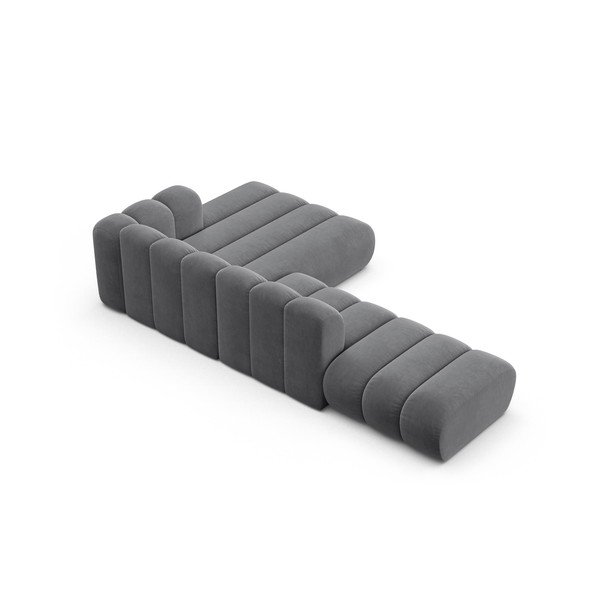 Világosszürke sarokkanapé (jobb oldali) Lupine – Micadoni Home-image-3