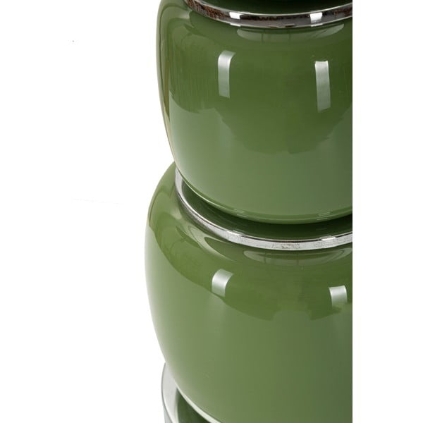 Zöld-szürke asztali lámpa textil búrával (magasság 57 cm) Eva – Mauro Ferretti-image-4