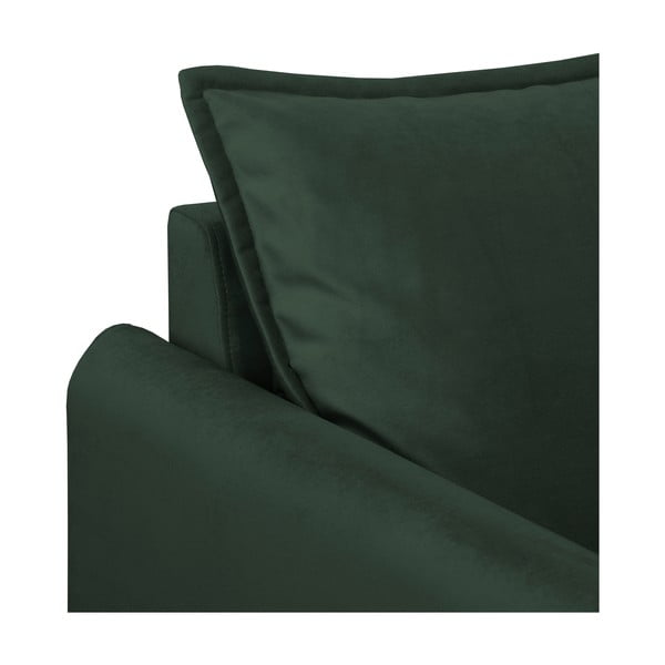 Sötétzöld bársony fotel Juli – Ropez-image-4