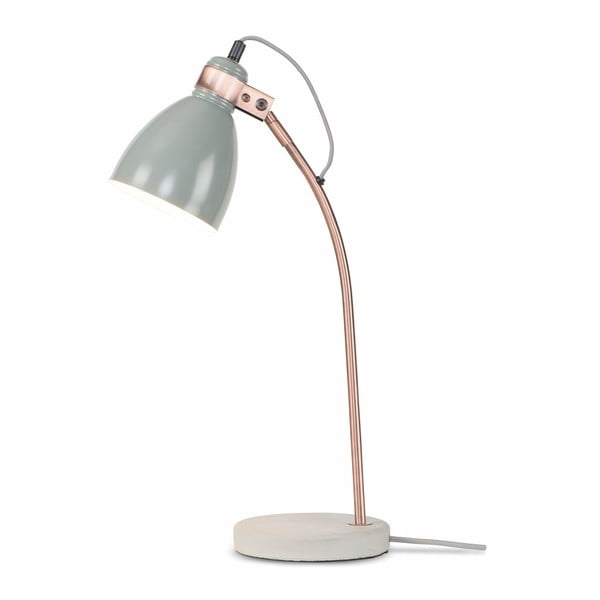 Szürke asztali lámpa fém búrával (magasság 50 cm) Denver – it's about RoMi