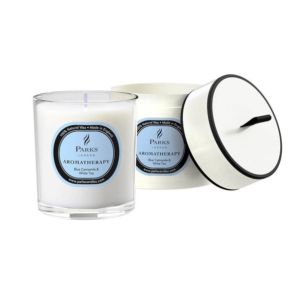 Kamilla és fehér tea illatú gyertya, égési idő 50 óra - Parks Candles London-image-1