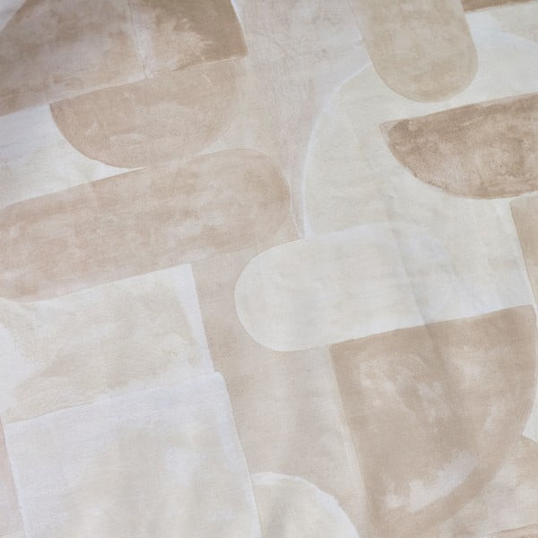 Bézs kétszemélyes ágyneműhuzat 200x200 cm Sloane Geo – Catherine Lansfield-image-4