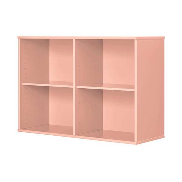 Rózsaszín függő könyvespolc 89x61x32,5 cm Mistral – Hammel Furniture-image-1