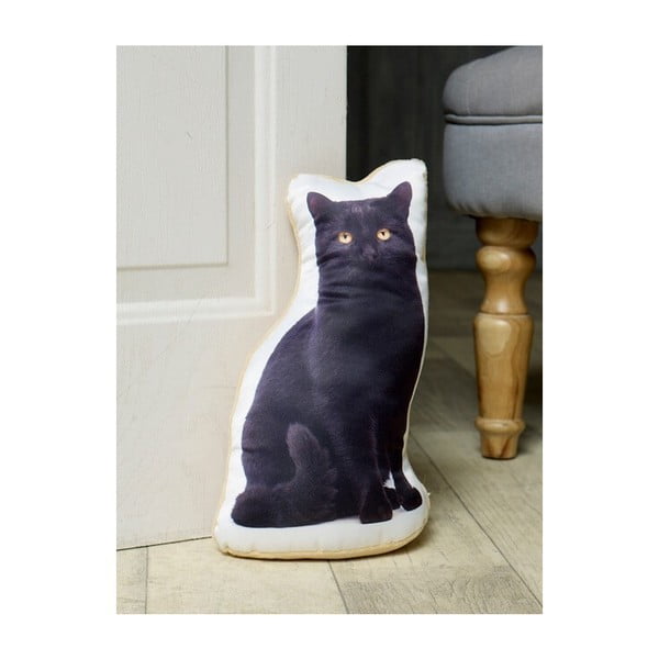 Fekete cica ajtótámasz - Adorable Cushions