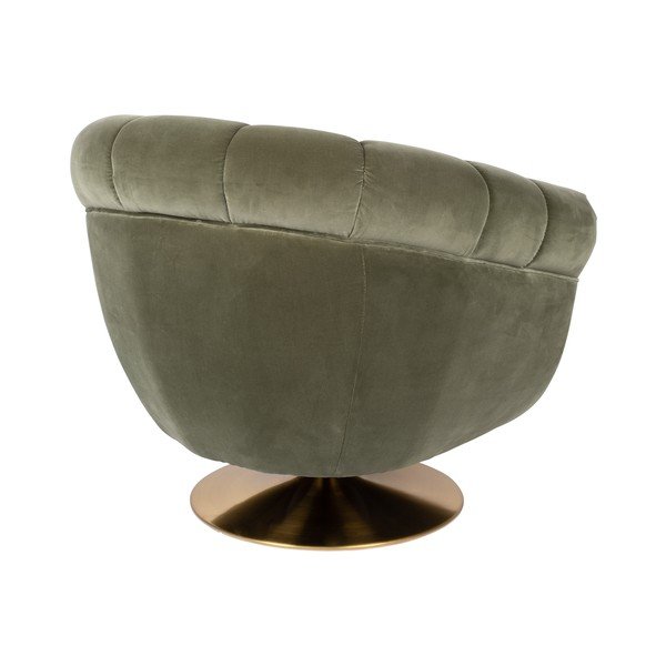 Memeber olívazöld bársony fotel - Dutchbone-image-4