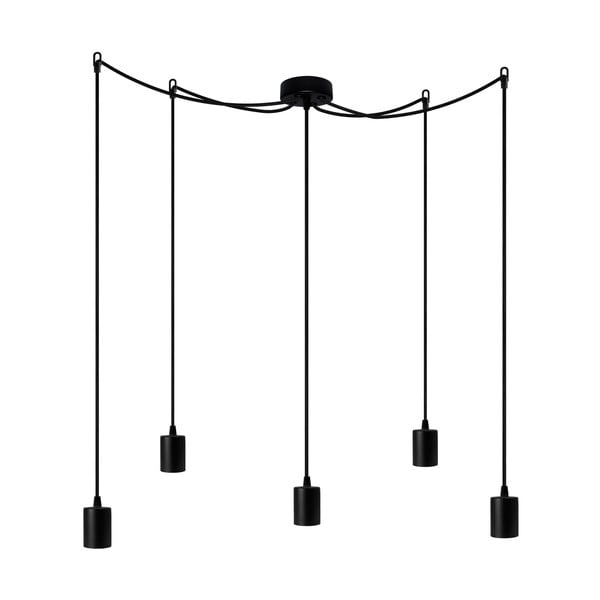 Cero 5 kábeles mennyezeti lámpa fekete lámpákkal - Bulb Attack