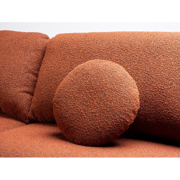 Téglavörös buklé kinyitható kanapé 230 cm Trango – CustomForm-image-1