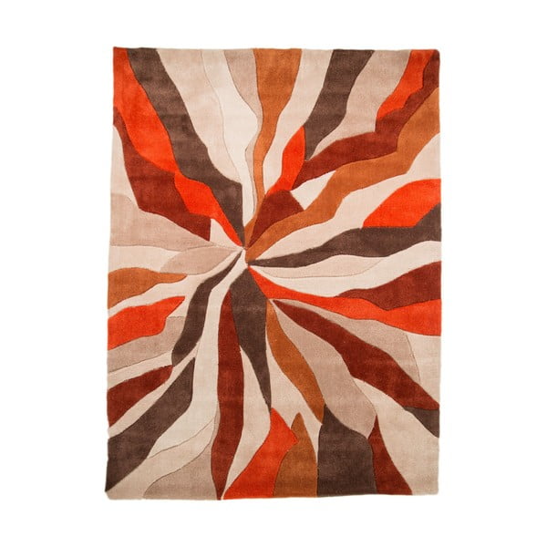 Splinter narancssárga szőnyeg, 200 x 290 cm - Flair Rugs