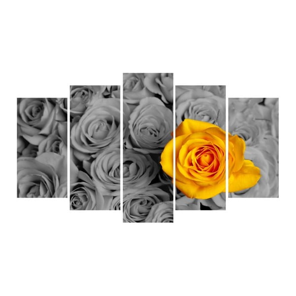Gris Flower többrészes kép, 102 x 60 cm - 3D Art