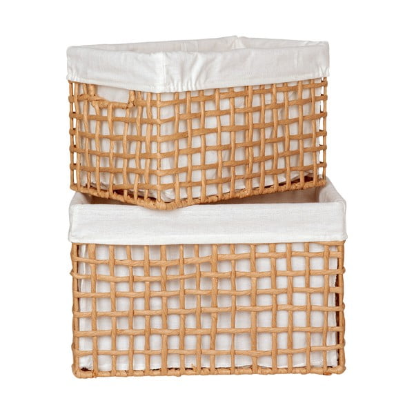 Tárolókosár szett 2 db-os 25x35x22 cm Bustelo – House Nordic-image-2