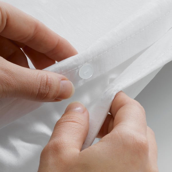 Fehér egyszemélyes mikroszálas ágyneműhuzat 140x200 cm Heltie – douceur d'intérieur-image-3