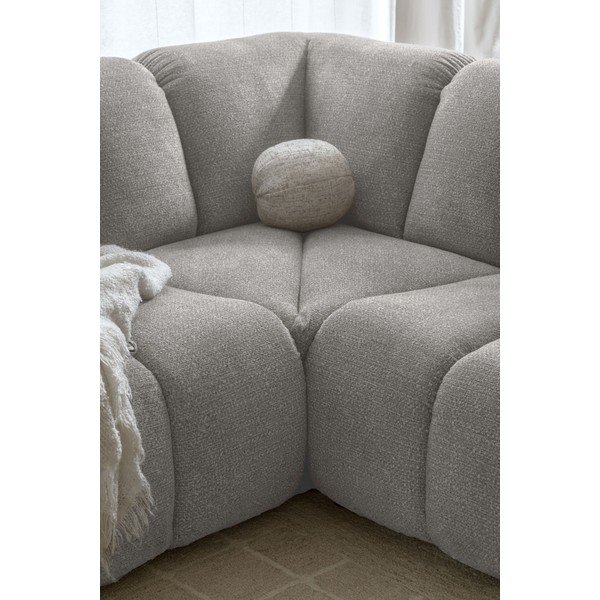 Világosszürke sarokkanapé (jobb oldali-U alakú) Shell – Miuform-image-4