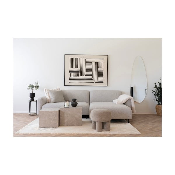 Krémszínű kézi szövésű gyapjú szőnyeg 200x300 cm Pune – House Nordic-image-1