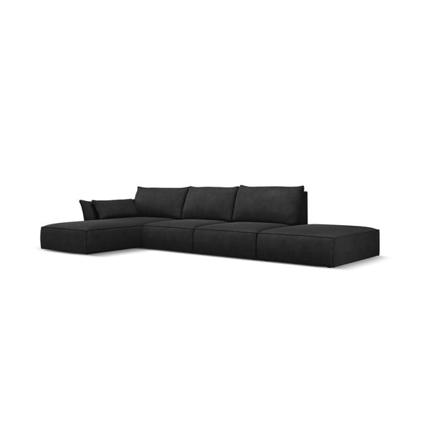 Sötétszürke sarokkanapé (bal oldali) Vanda – Mazzini Sofas-image-2