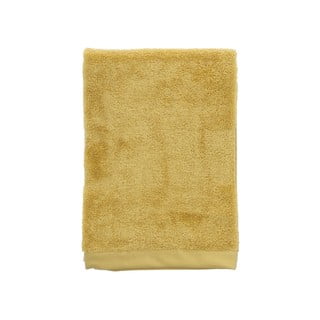 Sárga organikus pamut fürdőlepedő 70x140 cm Comfort – Södahl