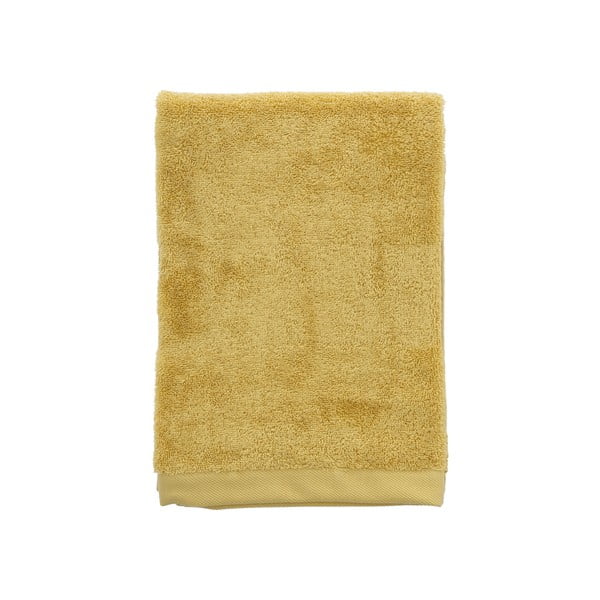 Sárga organikus pamut fürdőlepedő 70x140 cm Comfort – Södahl