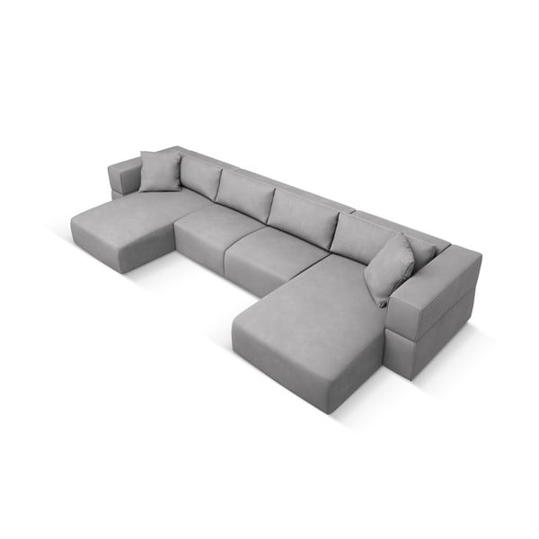 Világosszürke sarokkanapé ("U" alakú) Esther – Milo Casa-image-2