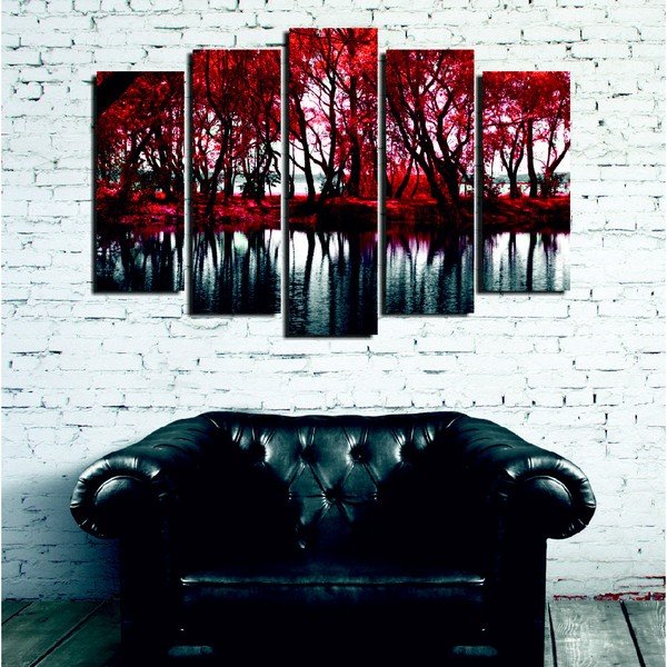 Red Leaves ötrészes vászonkép-image-1
