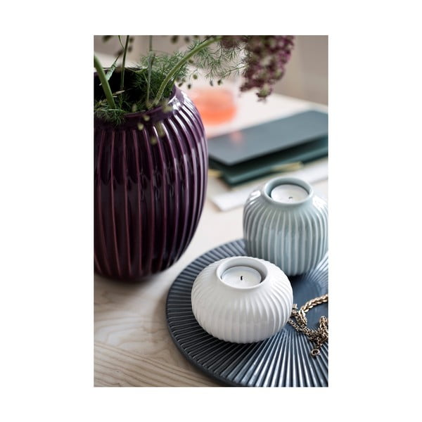 Hammershoi fehér porcelán mécsestartó, ⌀ 10 cm - Kähler Design-image-2