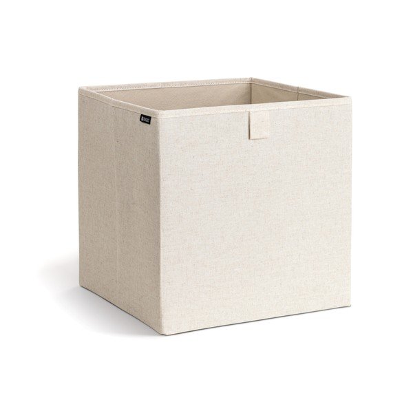 Bézs textil tárolódoboz 32x31,5x31,5 cm Soft Storage Cube – Bigso-image-4