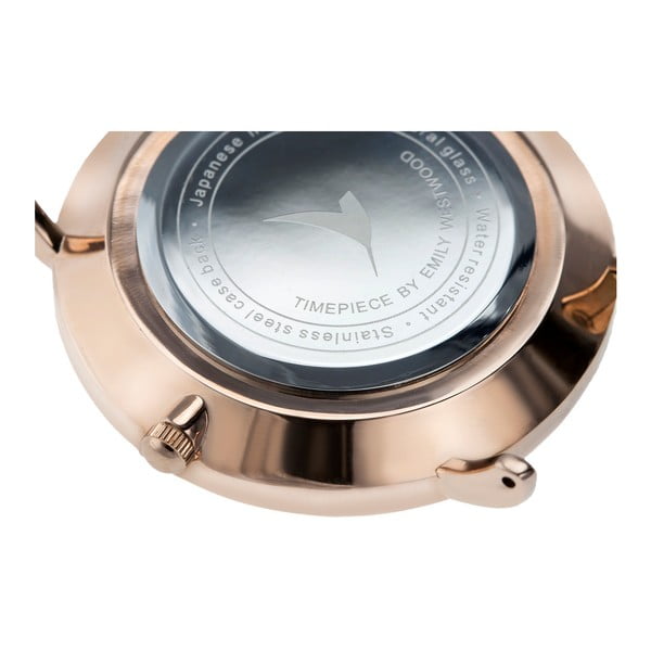 Luxury női karóra, szürke rozsdamentes acél szíjjal- Emily Westwood-image-2