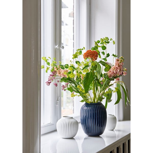 Hammershoi fehér agyagkerámia váza, magasság 10 cm - Kähler Design-image-1