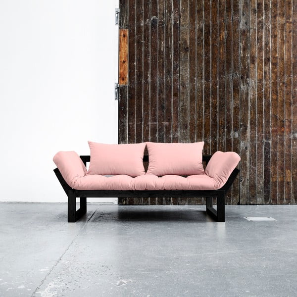 Edge Black/Pink Peonie állítható kanapé - Karup
