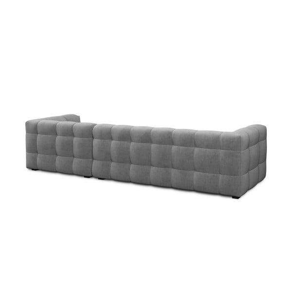 Vesta szürke bársony kanapé, jobb oldali - Windsor & Co Sofas-image-4