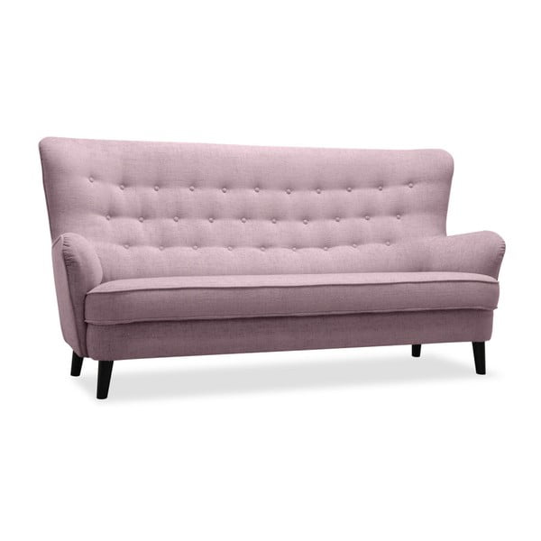 Fifties rózsaszín háromszemélyes kanapé - Vivonita