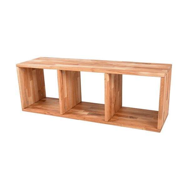 Natúr színű többszintes tölgyfa fali polc 104 cm Marlon – Interia Home & Living