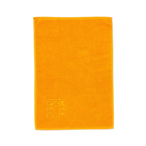 Logo narancssárga pamut fürdőszobaszőnyeg, 50 x 70 cm - Casa Di Bassi