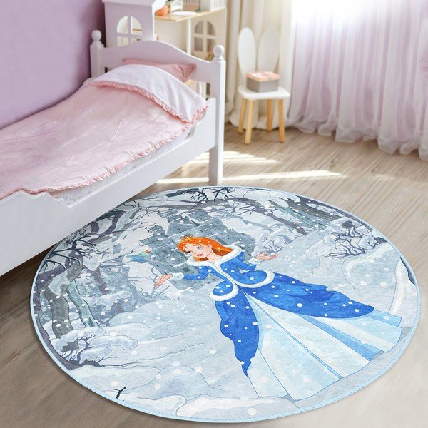 Kék gyerek szőnyeg ø 100 cm Comfort – Mila Home-image-1