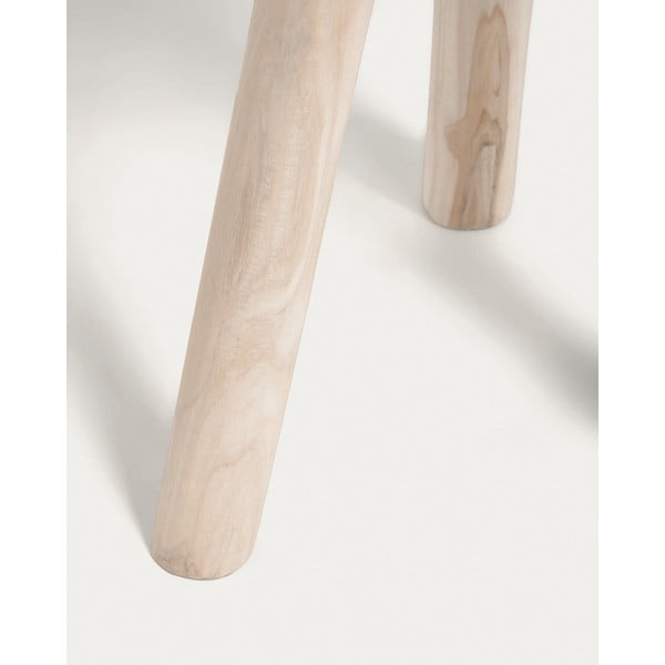 Teakfa kerek tárolóasztal ø 35 cm Glenda – Kave Home-image-3