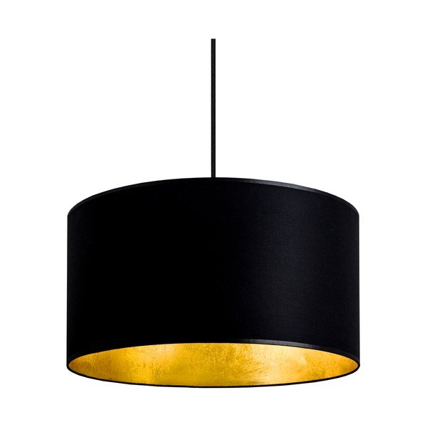Mika fekete függőlámpa aranyszínű részletekkel, ⌀ 36 cm - Sotto Luce-image-3