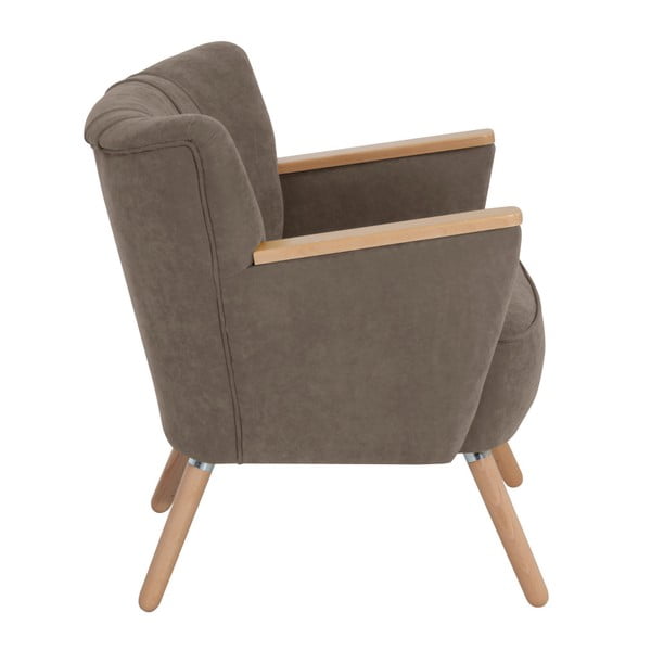 Laurin Velor homokbarna fotel - Max Winzer-image-2