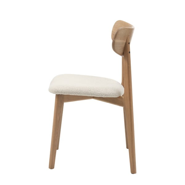 Krémszínű-natúr színű étkezőszék Elim – Unique Furniture-image-4